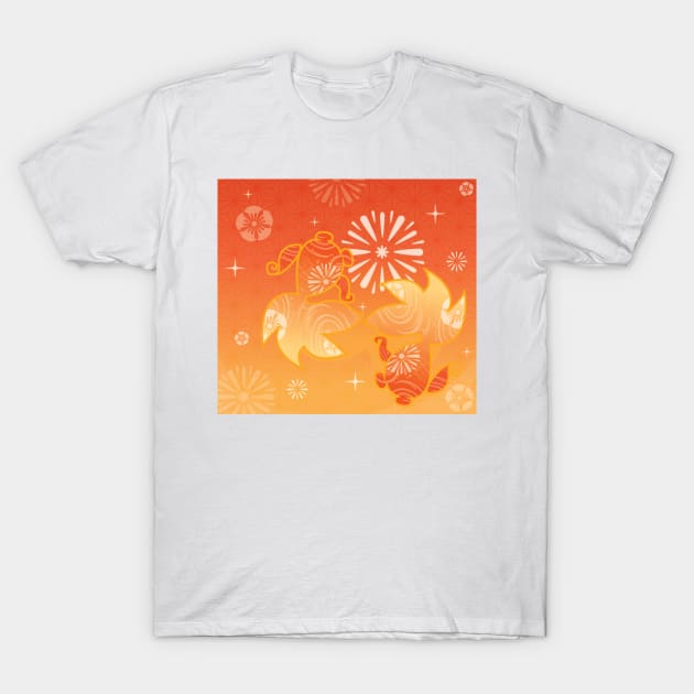 Yoimiya gold fish card_design T-Shirt by Petites Choses